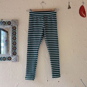 Hanna Andersson Evergreen Striped Bottoms 🌲 size 6-7
